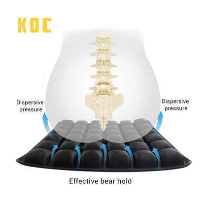 Seat Cushion and Lumbar Support Pillow for Office Chair Memory Foam Car Seat Cushion with Washable Cover Back Support Pillow